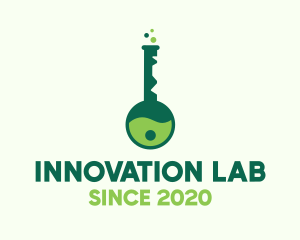 Experimental - Green Key Lab logo design