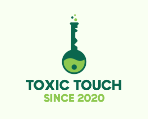 Toxic - Green Key Lab logo design