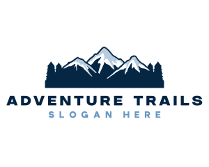 Adventure Mountain Peak logo design