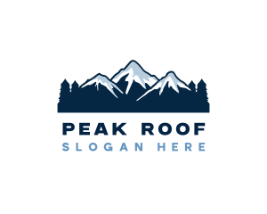 Adventure Mountain Peak logo design