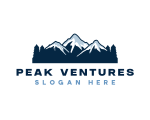 Adventure Mountain Peak logo design