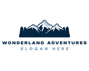 Adventure Mountain Peak logo design