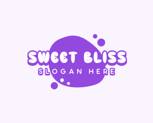 Cute Bubbly Candy Logo