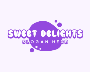 Cute Bubbly Candy logo design