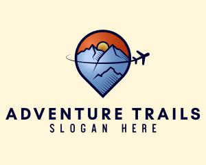 Alpine Plane Adventure logo design