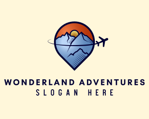 Alpine Plane Adventure logo design