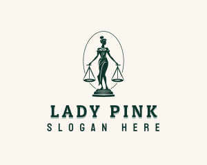 Lady Justice Scale logo design