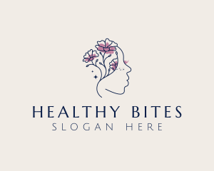 Floral Woman Beauty logo design