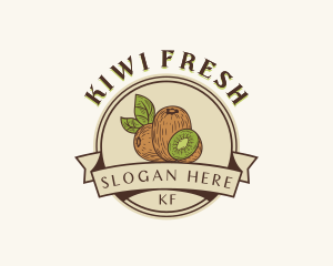 Organic Kiwi Fruit logo design