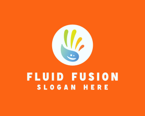 Multicolor Hand Washing Liquid logo design