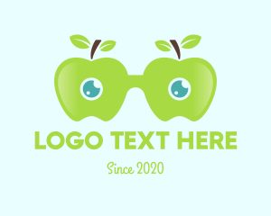 Glasses - Apple Fruit Eyeglasses logo design