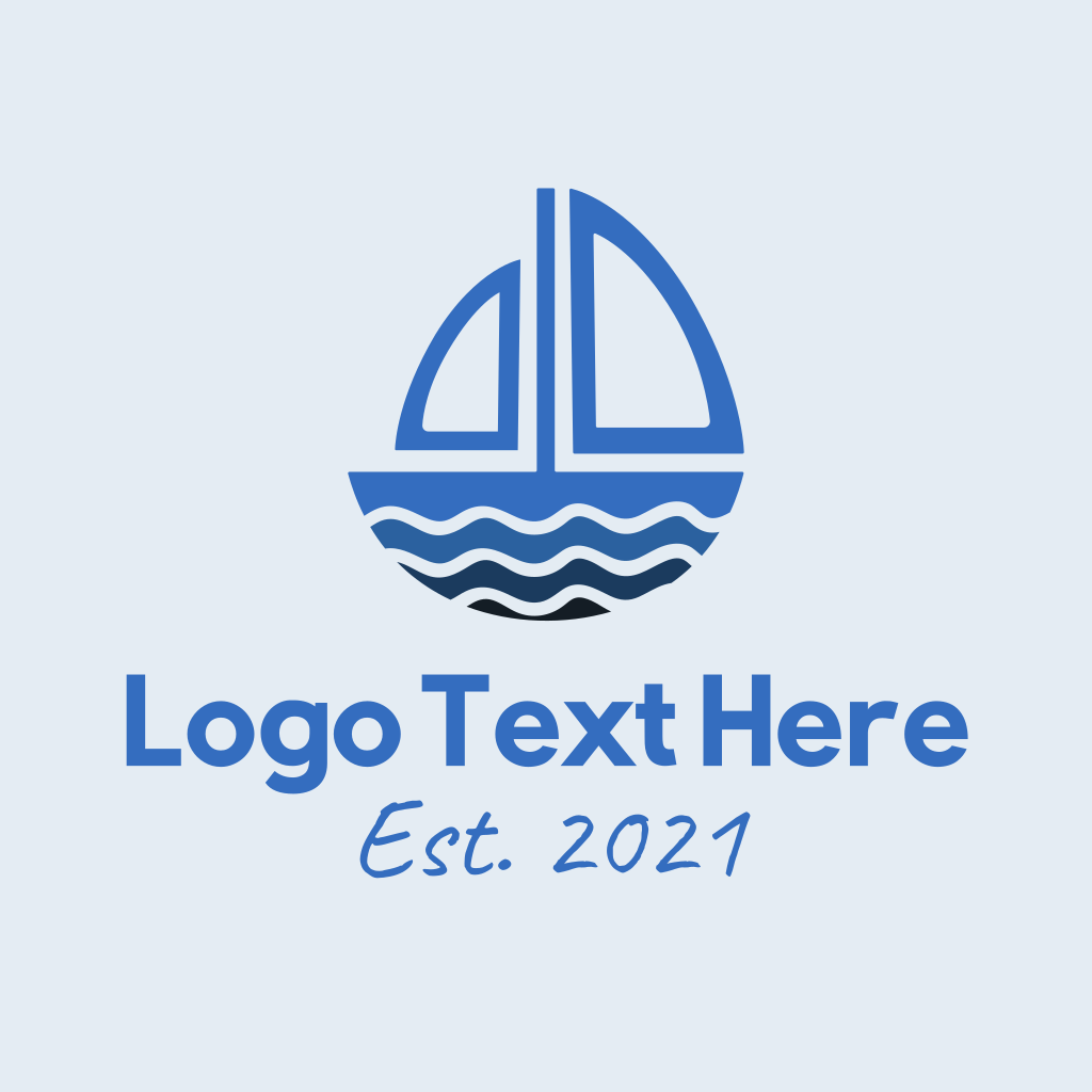 Blue Sailboat Logo | BrandCrowd Logo Maker