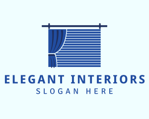 Home Decor Curtain Blinds logo design