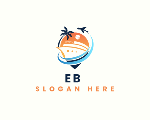 Tourism - Plane Cruise Travel logo design