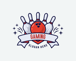 Bowling Alley Sports Tournament Logo