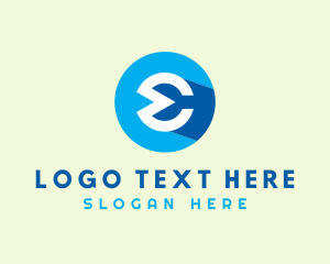 Hip Advertising Letter E logo design