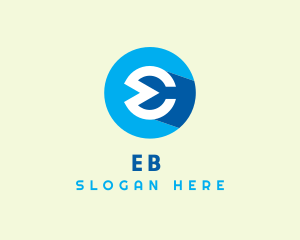 Circle - Hip Advertising Letter E logo design