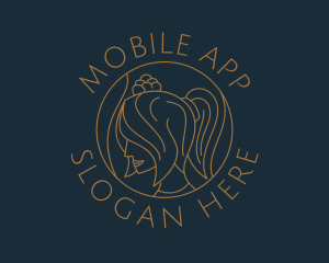 Female Organic Salon Logo