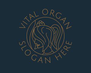 Female Organic Salon logo design