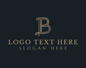 Letter B - Luxury Beauty Boutique logo design