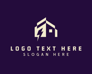 Voltage - Lightning House Energy logo design