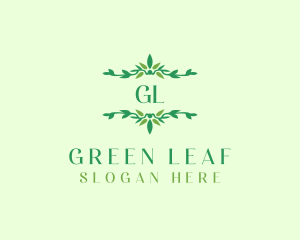 Leaf Natural Ornament  logo design