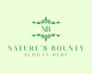 Leaf Natural Ornament  logo design