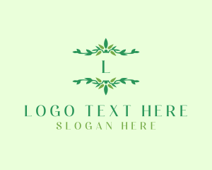 Vine - Leaf Natural Ornament logo design