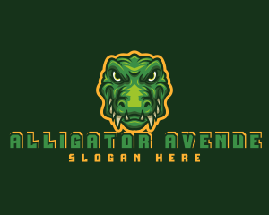 Alligator - Monster Crocodile Predator logo design