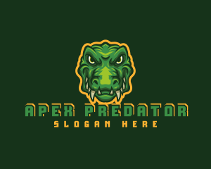 Predator - Monster Crocodile Predator logo design