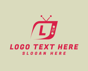 Movie App - Television Media Entertainment Show logo design