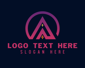 Purple - Triangle Business Firm logo design