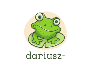 Green Frog Cartoon Logo