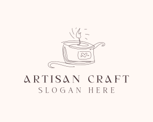 Scented Artisanal Candle  logo design