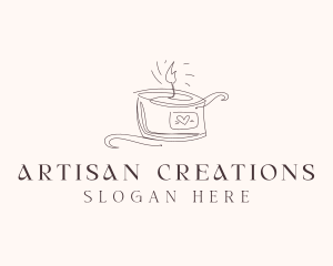 Scented Artisanal Candle  logo design