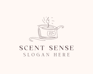 Scented Artisanal Candle  logo design