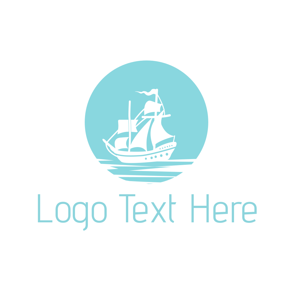 Blue Pirate Ship Logo | BrandCrowd Logo Maker