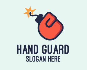 Glove - Boxing Glove Bomb logo design