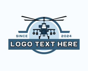 War - Army Helicopter Chopper logo design