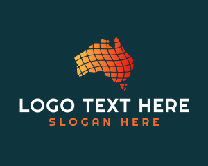 Australian - Generic Australia Map logo design