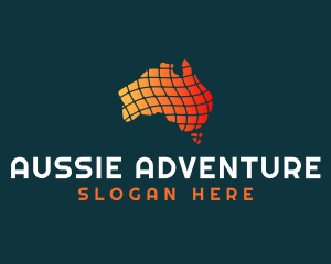 Aussie - Generic Australia Map logo design