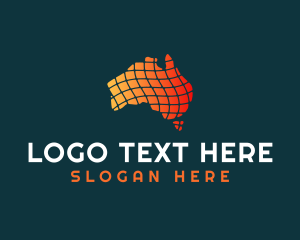 Digestive - Generic Australia Map logo design