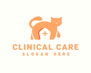 Cat Pet Clinic logo design