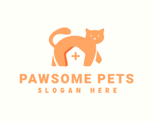 Cat Pet Clinic logo design