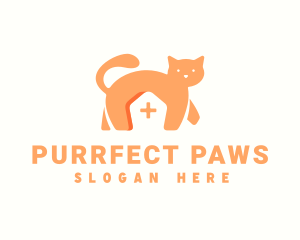 Cat Pet Clinic logo design