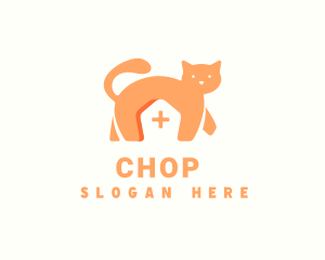 Pet - Cat Pet Clinic logo design