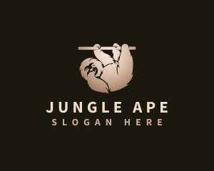 Sloth Animal Jungle logo design