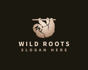 Sloth Animal Jungle logo design