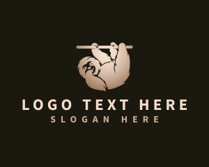 Sanctuary - Sloth Animal Jungle logo design