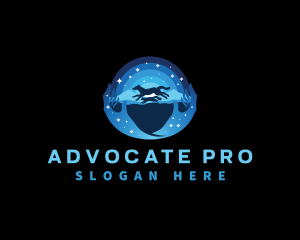 Advocate - Hand Pet Running logo design